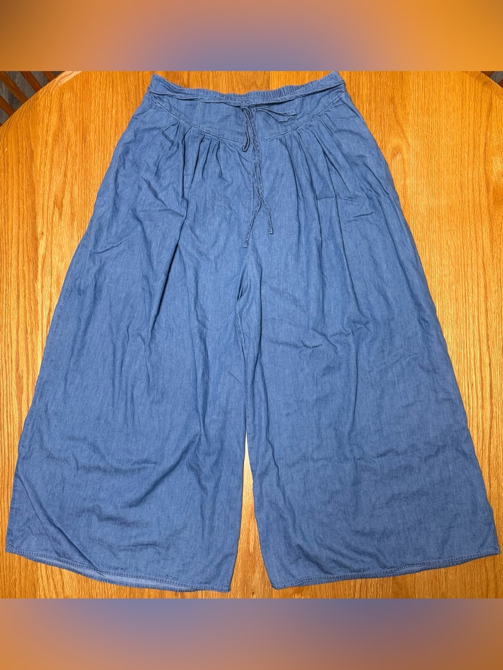 Alice Blue Wide-Leg Pants in Blue